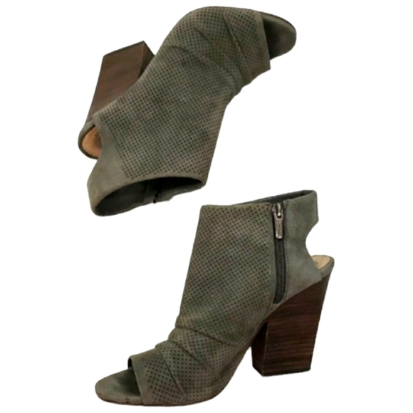 Vince Camuto Gray Open Toe Ankle Boots-Size 8M/38.5~~New - Picture 11 of 11